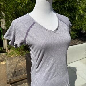 Nike Running V-Neck Top w/ Pocket Lavender & Retro Reflect